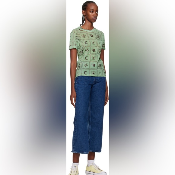 Rag & Bone Maya High Rise Ankle Wide Leg Bride Trail Blue Jeans Womens Size 28 - Picture 5 of 11